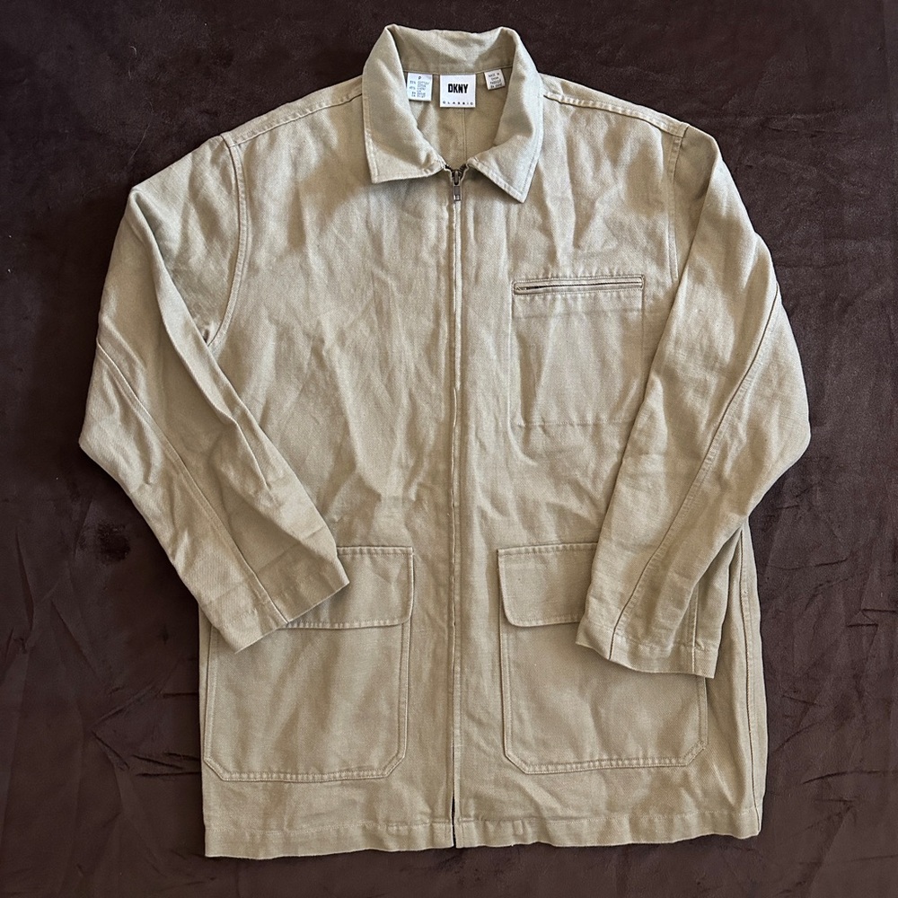 DKNY Women’s Vintage Tan Jacket and Pant Set